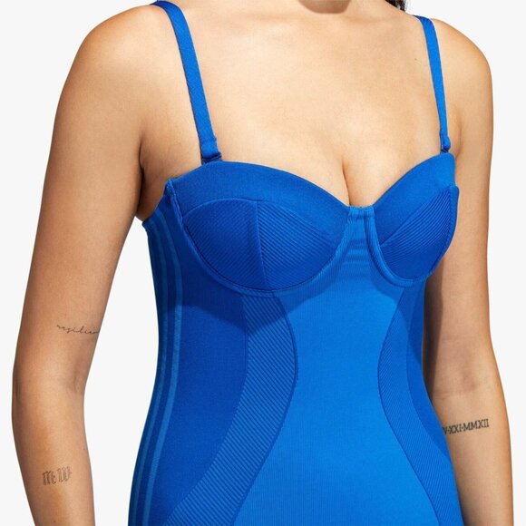 Adidas x Ivy Park HD0260 Bodycon Dress Glory Blue ( S ) - Picture 2 of 9